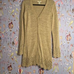 Tan vertigo paris cardigan